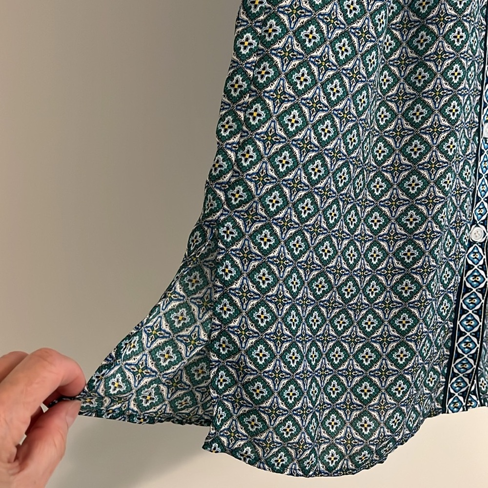 Max Studio Button Front Blouse - Picture 6 of 9